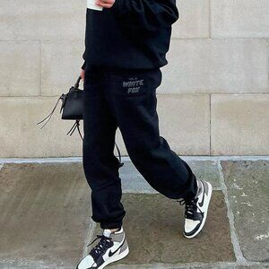 White Fox - Black Offstage Sweatpants Onyx XS Black